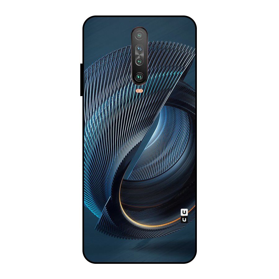 Digital Circle Pattern Metal Back Case for Poco X2