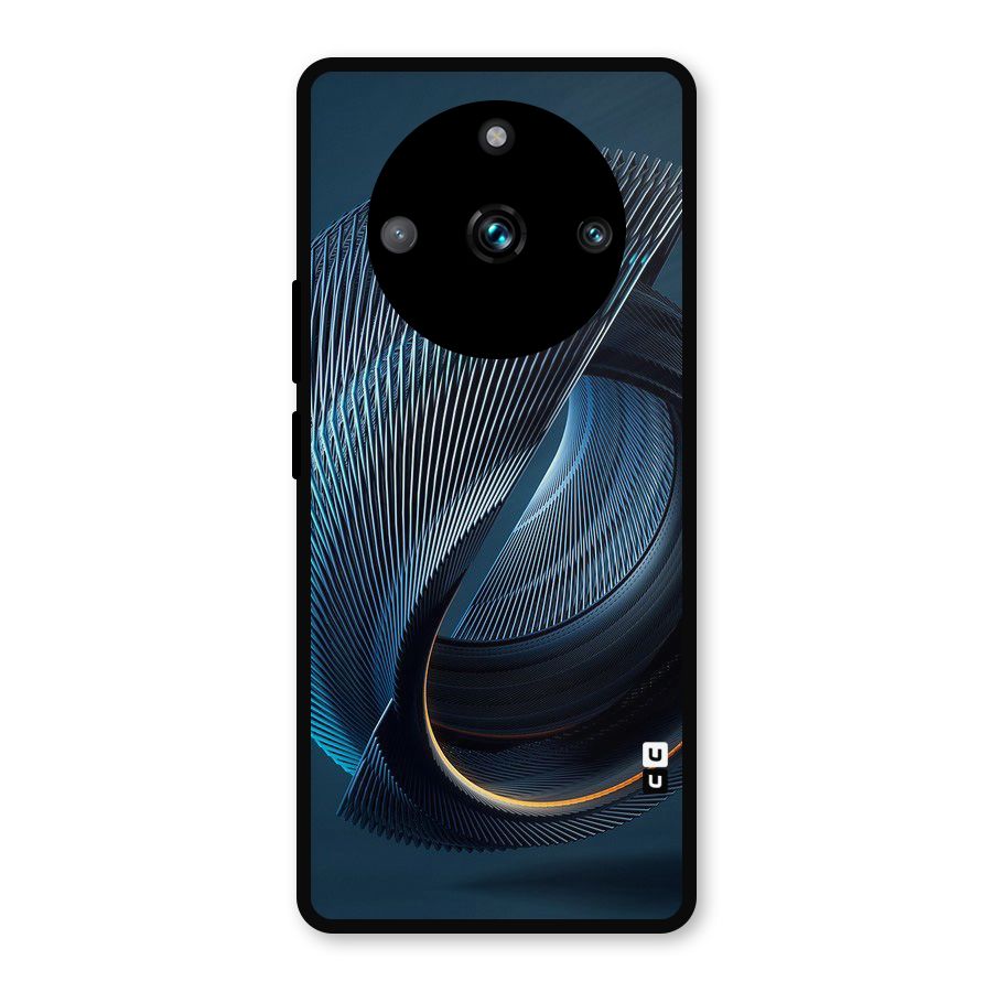 Digital Circle Pattern Metal Back Case for Realme 11 Pro Plus
