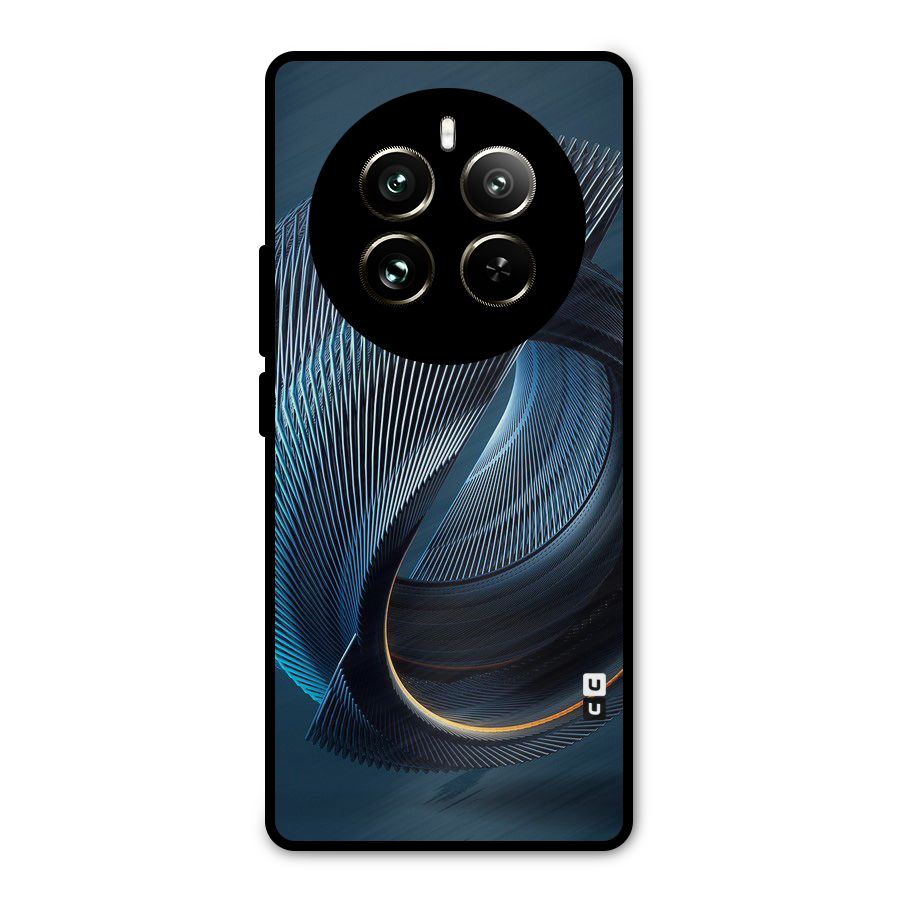 Digital Circle Pattern Metal Back Case for Realme 12 Pro