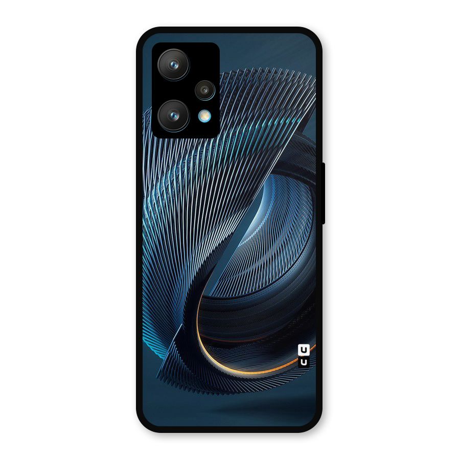 Digital Circle Pattern Metal Back Case for Realme 9