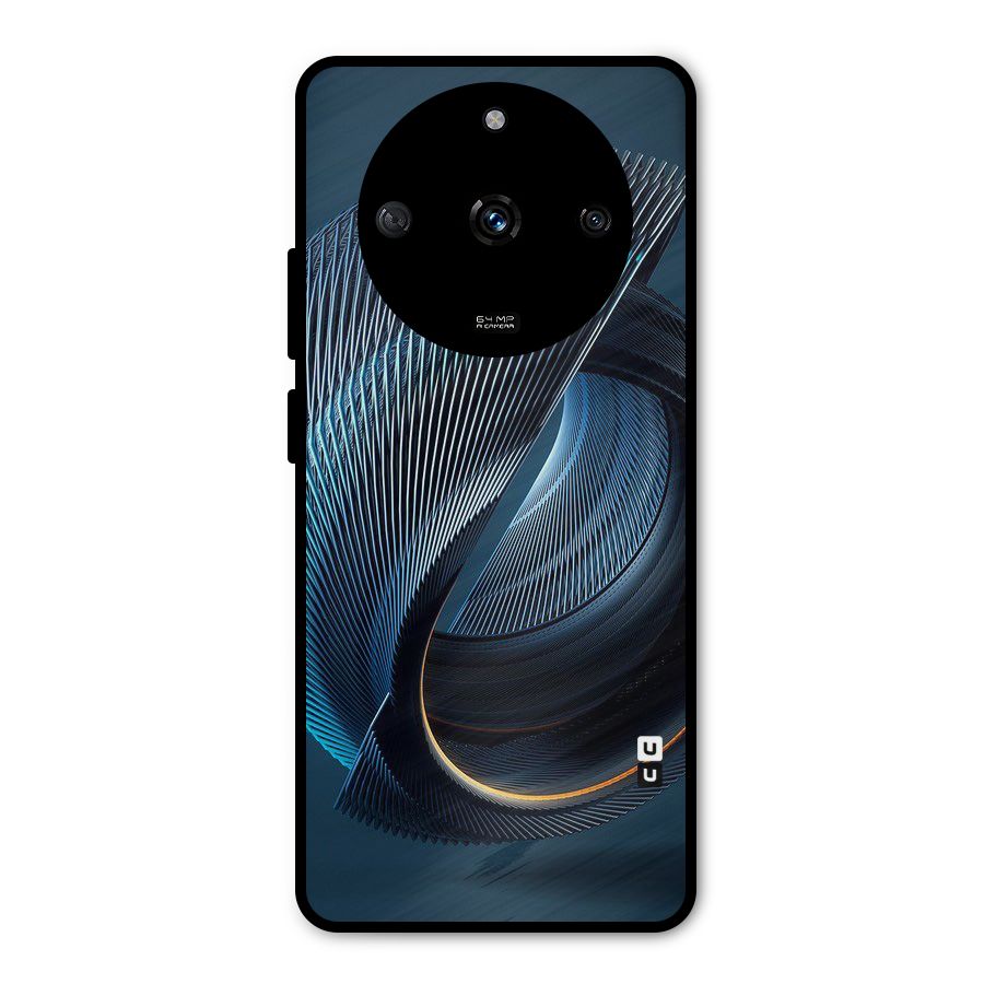 Digital Circle Pattern Metal Back Case for Realme Narzo 60 5G
