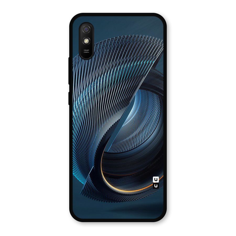 Digital Circle Pattern Metal Back Case for Redmi 9a