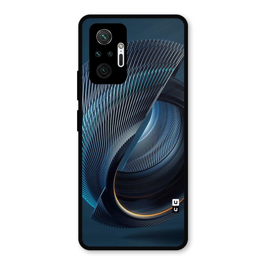 Digital Circle Pattern Metal Back Case for Redmi Note 10 Pro Max