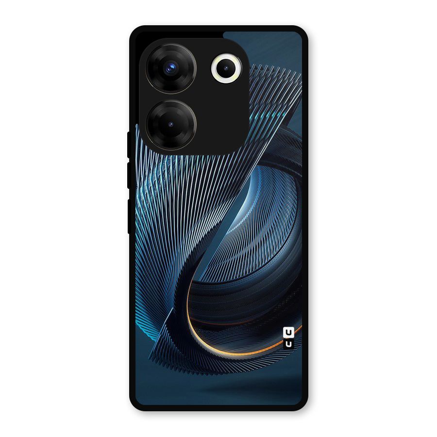 Digital Circle Pattern Metal Back Case for Tecno Camon 20 Pro