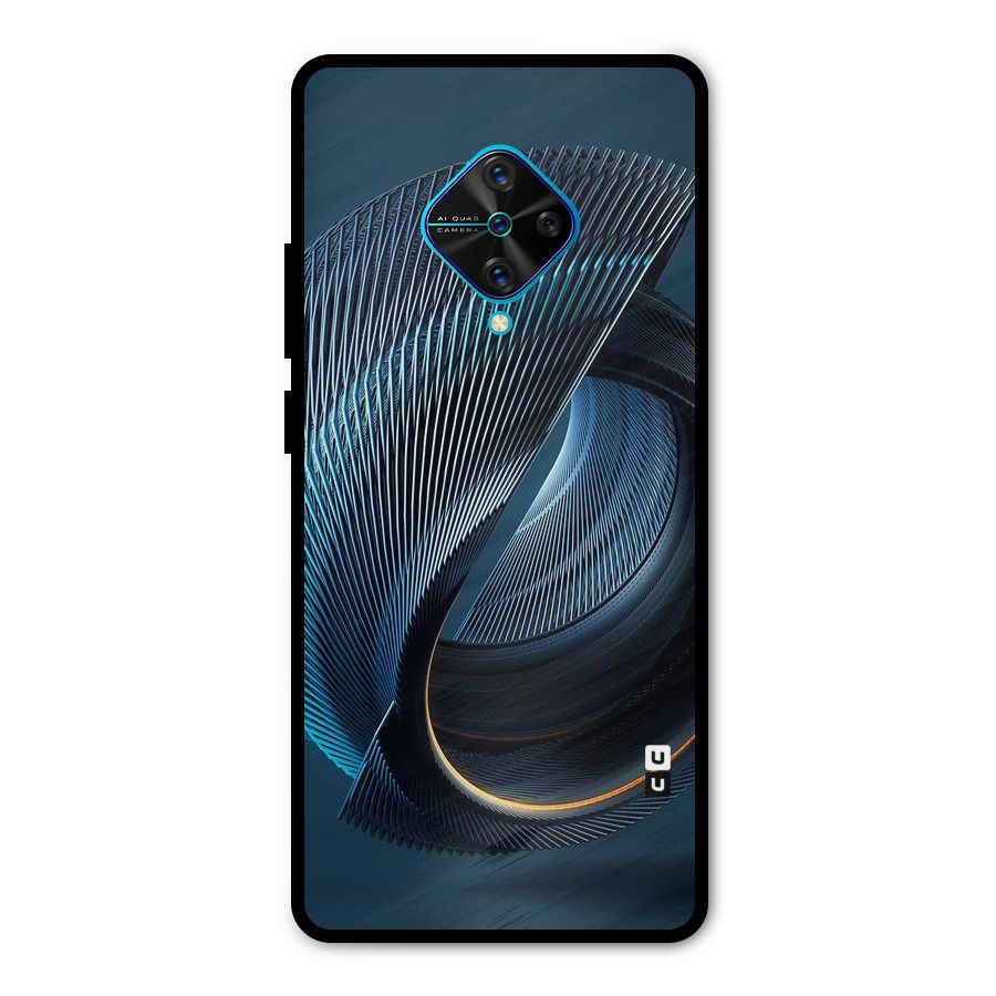 Digital Circle Pattern Metal Back Case for Vivo S1 Pro