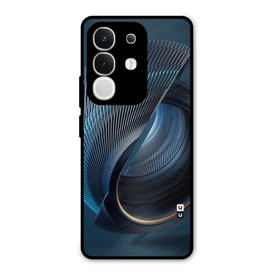 Digital Circle Pattern Metal Back Case for Vivo T4x