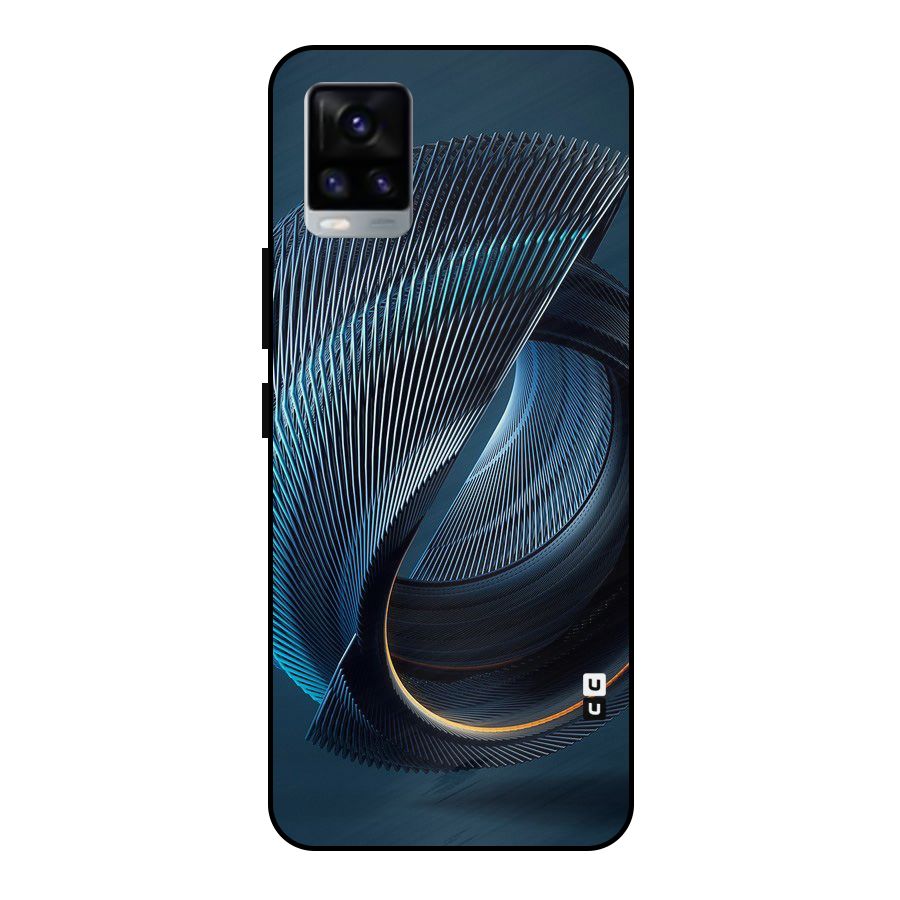 Digital Circle Pattern Metal Back Case for Vivo V20 2021