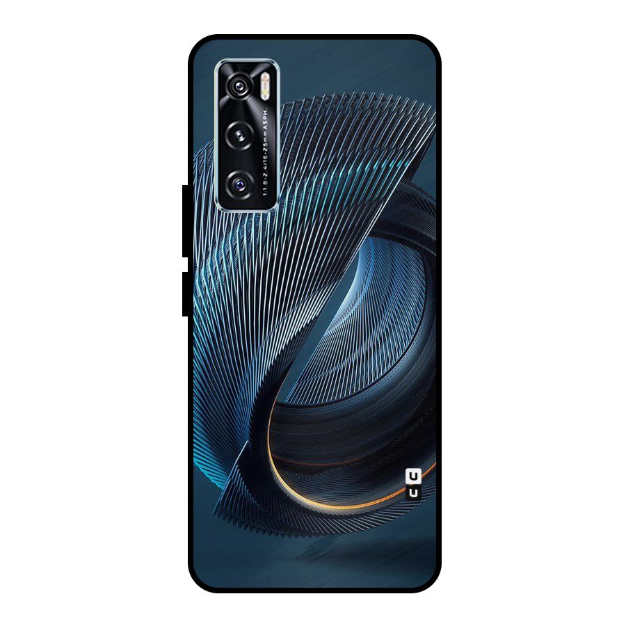Digital Circle Pattern Metal Back Case for Vivo V20 SE
