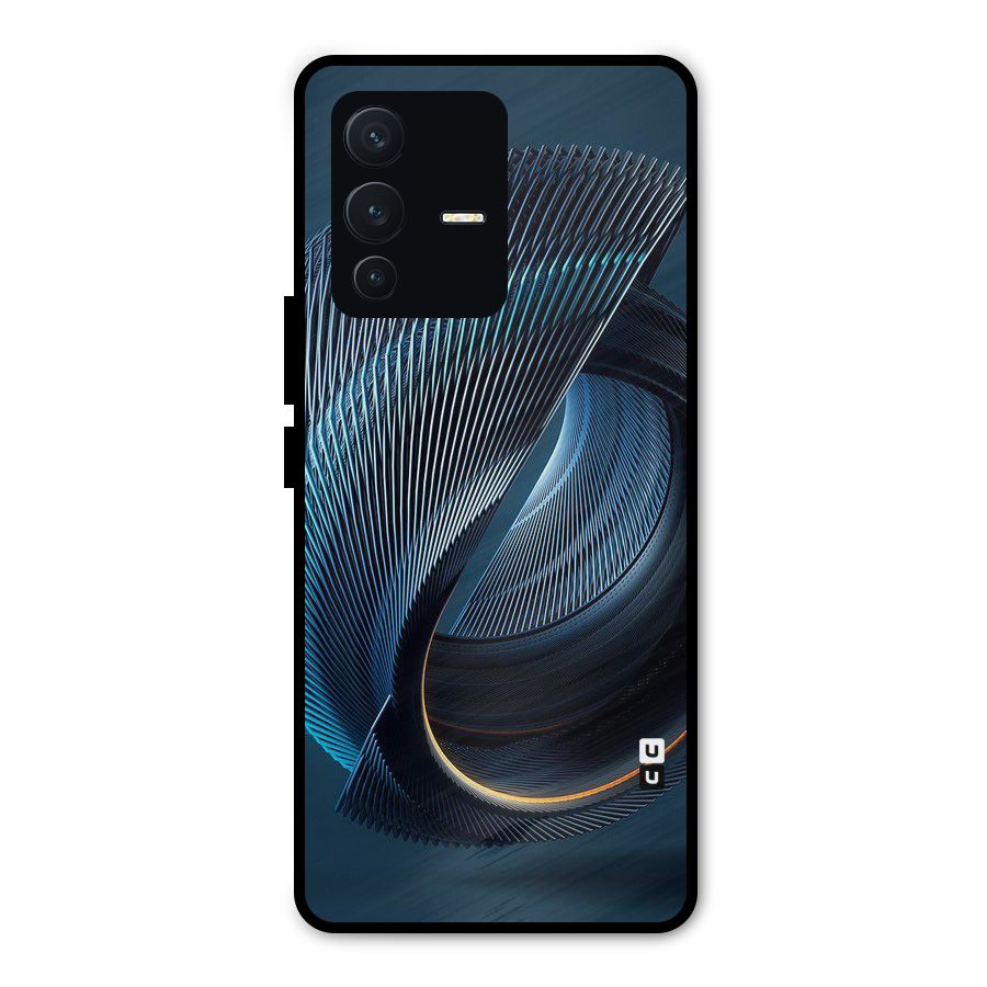 Digital Circle Pattern Metal Back Case for Vivo V23 Pro