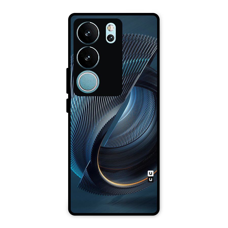 Digital Circle Pattern Metal Back Case for Vivo V29