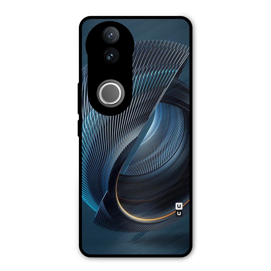 Digital Circle Pattern Metal Back Case for Vivo V50
