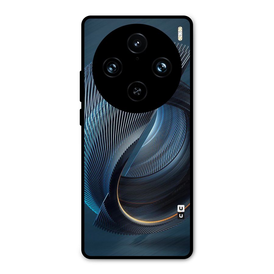 Digital Circle Pattern Metal Back Case for Vivo X100 Pro
