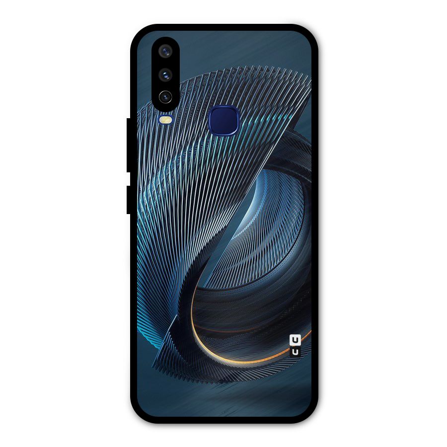 Digital Circle Pattern Metal Back Case for Vivo Y12