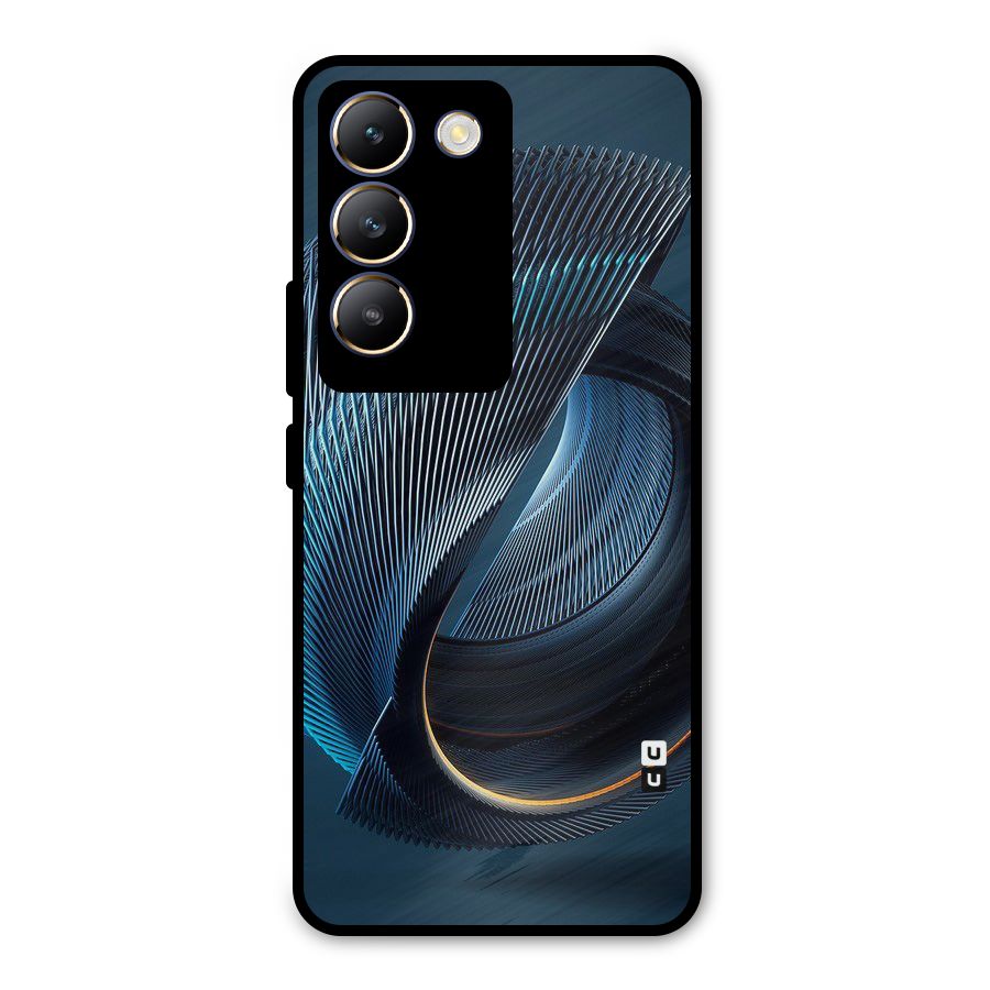 Digital Circle Pattern Metal Back Case for Vivo Y200e