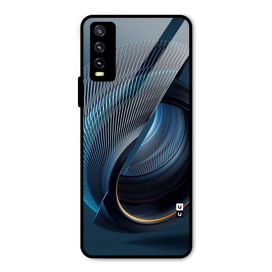 Digital Circle Pattern Metal Back Case for Vivo Y20g