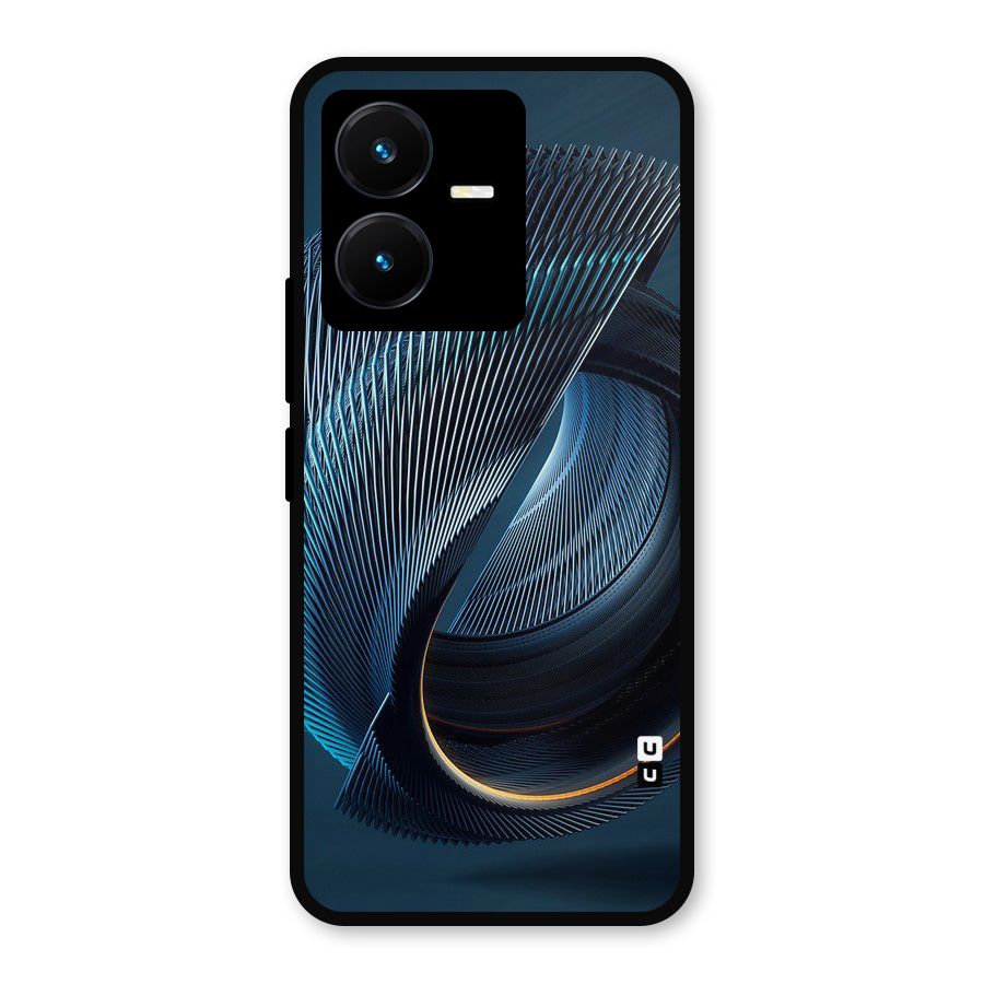 Digital Circle Pattern Metal Back Case for Vivo Y22