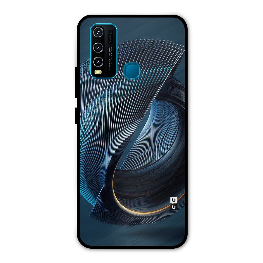 Digital Circle Pattern Metal Back Case for Vivo Y50