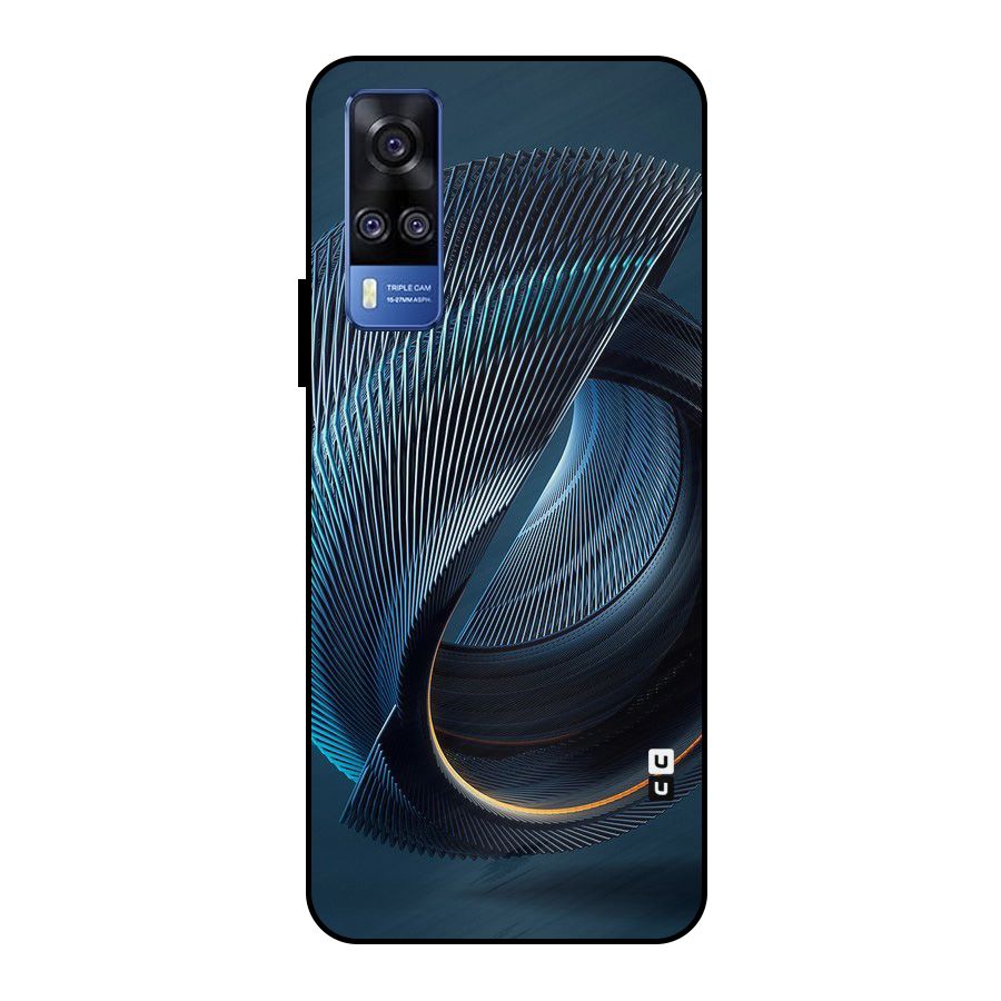 Digital Circle Pattern Metal Back Case for Vivo Y51