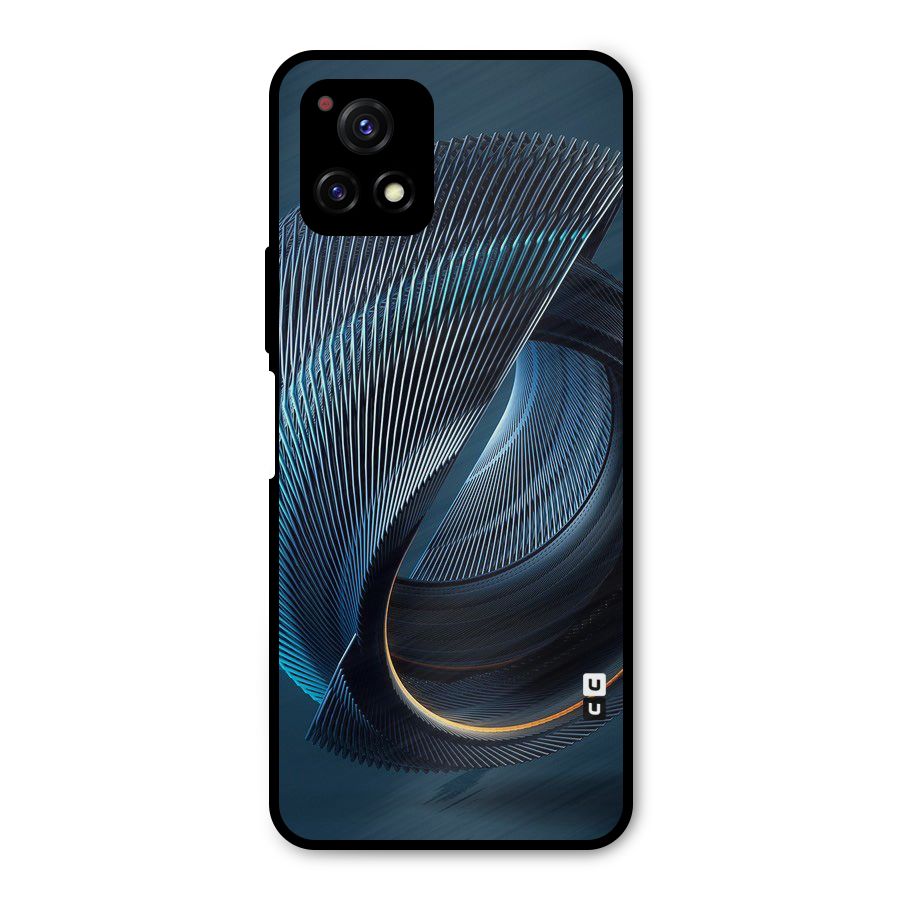 Digital Circle Pattern Metal Back Case for Vivo Y72 5G