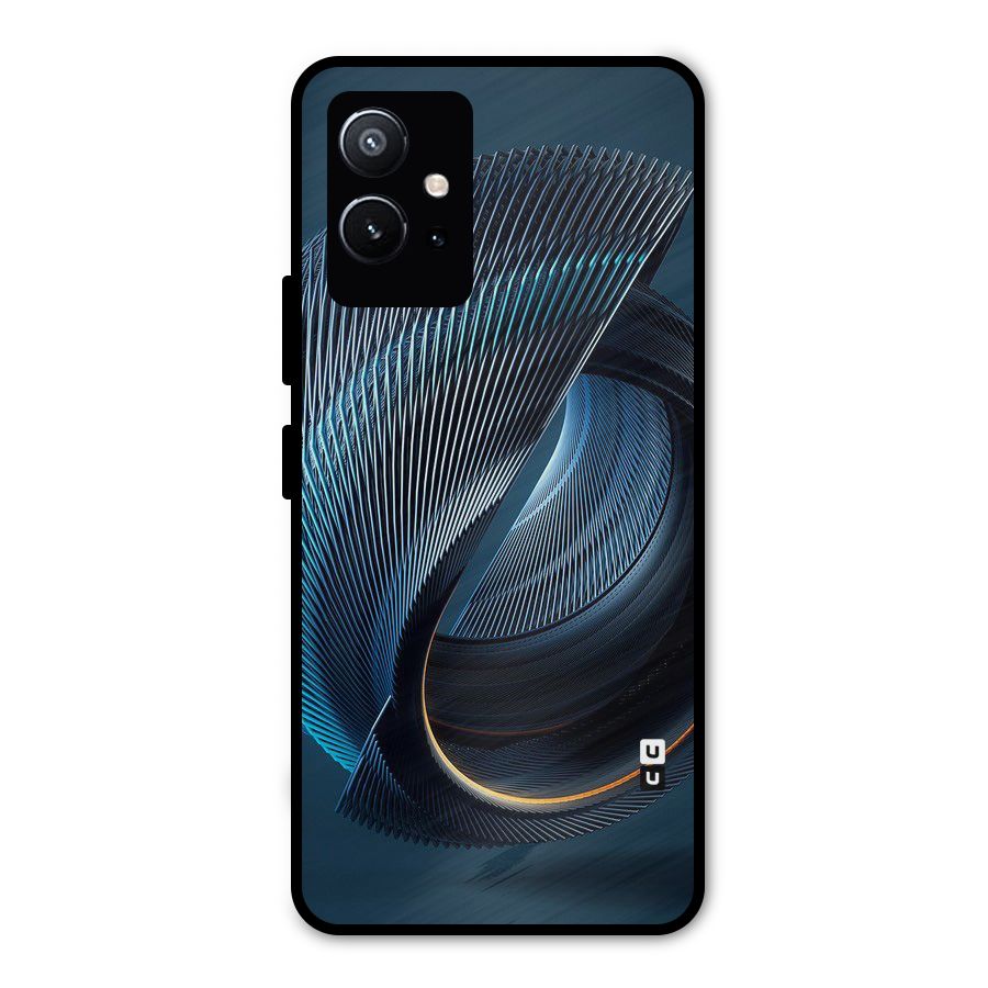 Digital Circle Pattern Metal Back Case for Vivo Y75 5G