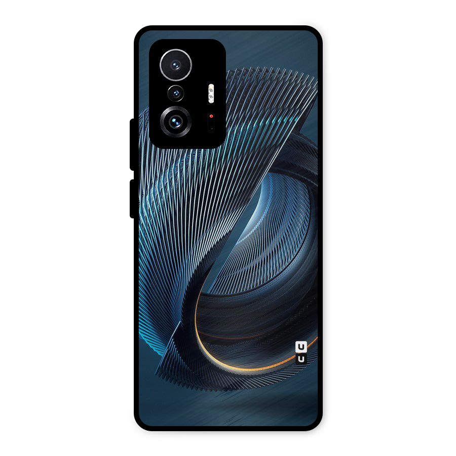 Digital Circle Pattern Metal Back Case for Xiaomi 11T Pro