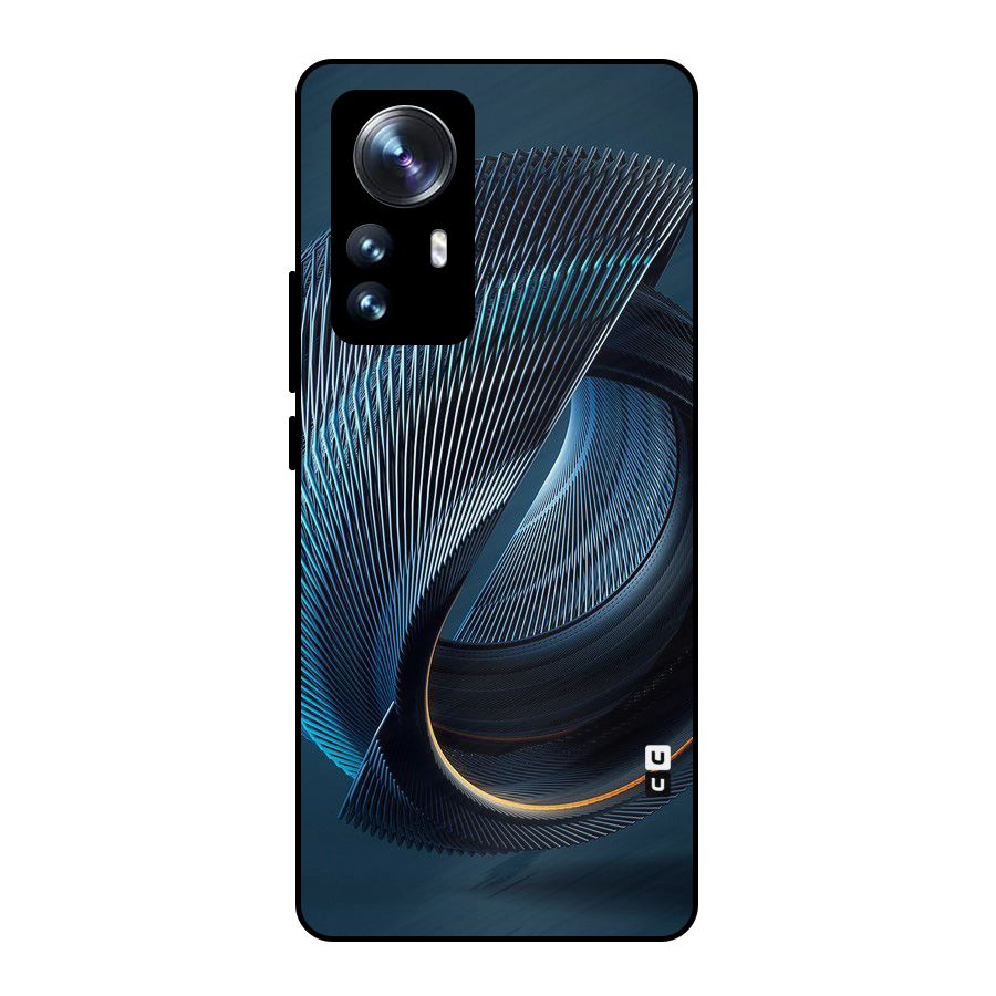 Digital Circle Pattern Metal Back Case for Xiaomi 12 Pro