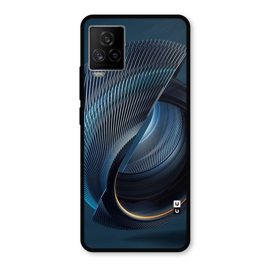 Digital Circle Pattern Metal Back Case for iQOO 7 Legend 5G