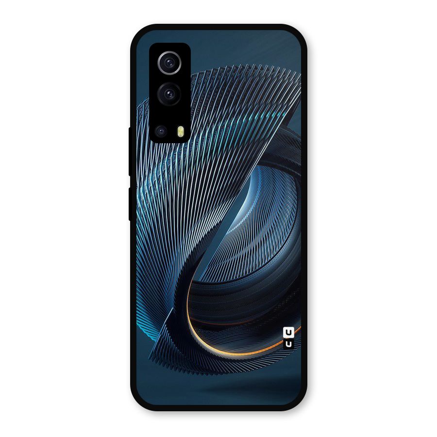 Digital Circle Pattern Metal Back Case for iQOO Z3