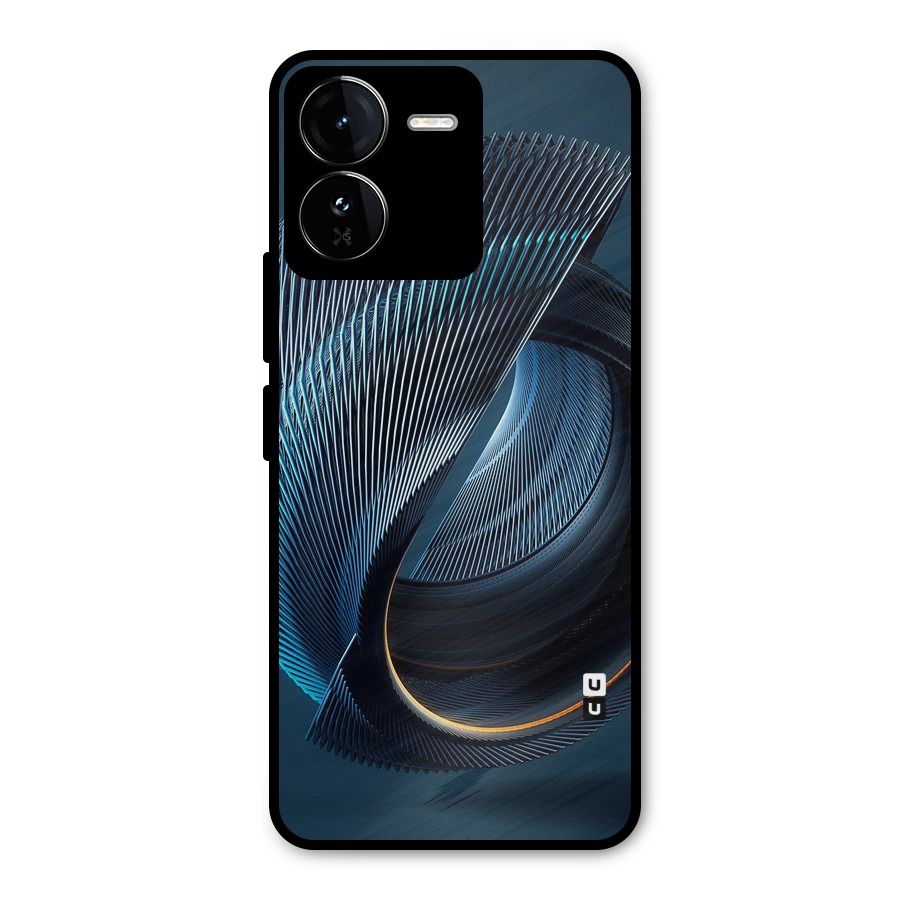 Digital Circle Pattern Metal Back Case for iQOO Z9