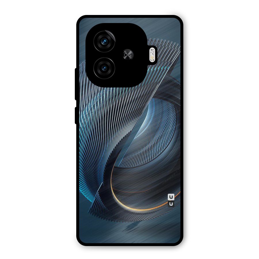 Digital Circle Pattern Metal Back Case for iQOO Z9 Turbo