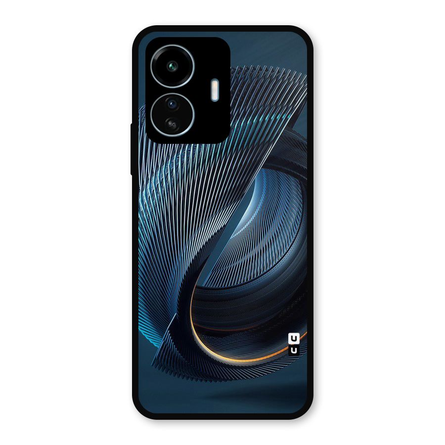 Digital Circle Pattern Metal Back Case for vivo iQOO Z6 Lite 5G