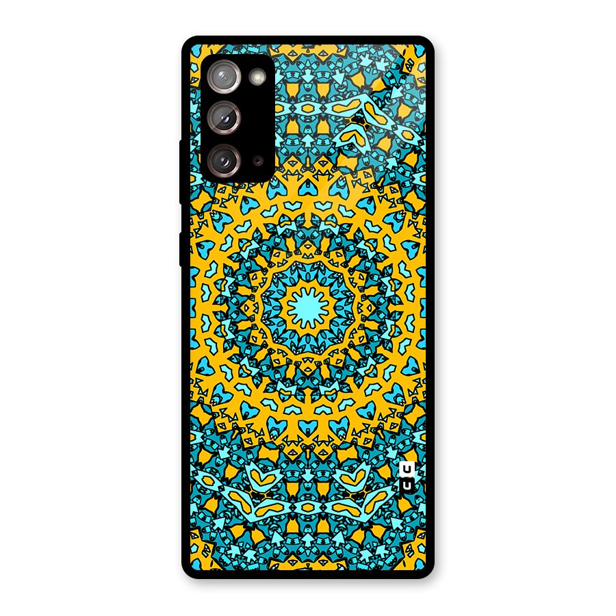 Digital Mandala Art Glass Back Case for Galaxy Note 20