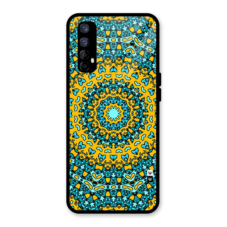 Digital Mandala Art Glass Back Case for Realme Narzo 20 Pro