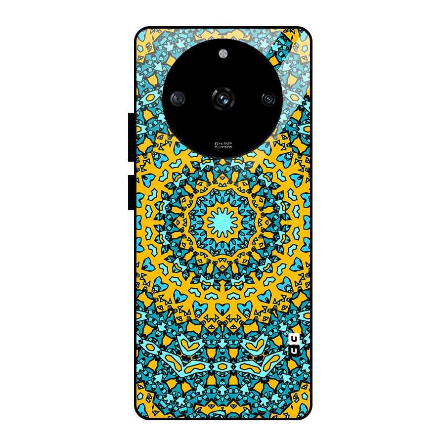 Digital Mandala Art Glass Back Case for Realme Narzo 60 5G