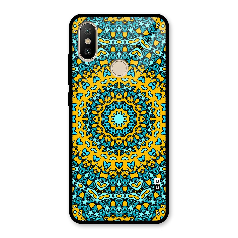 Digital Mandala Art Glass Back Case for Redmi A2