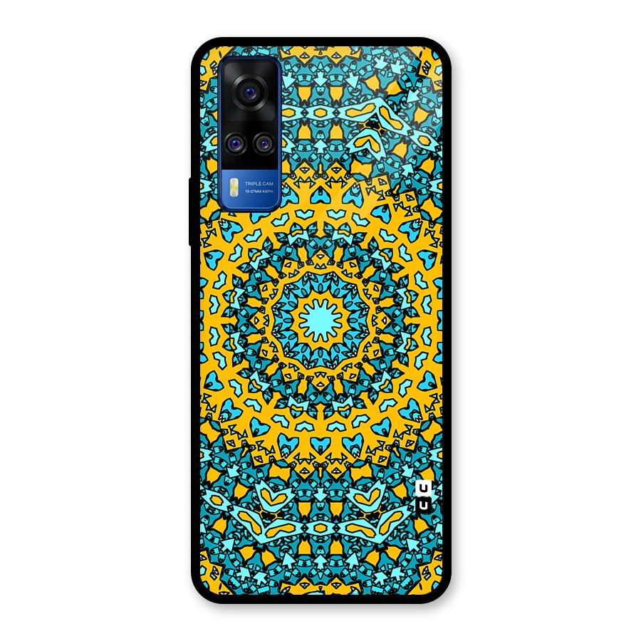 Digital Mandala Art Glass Back Case for Vivo Y31