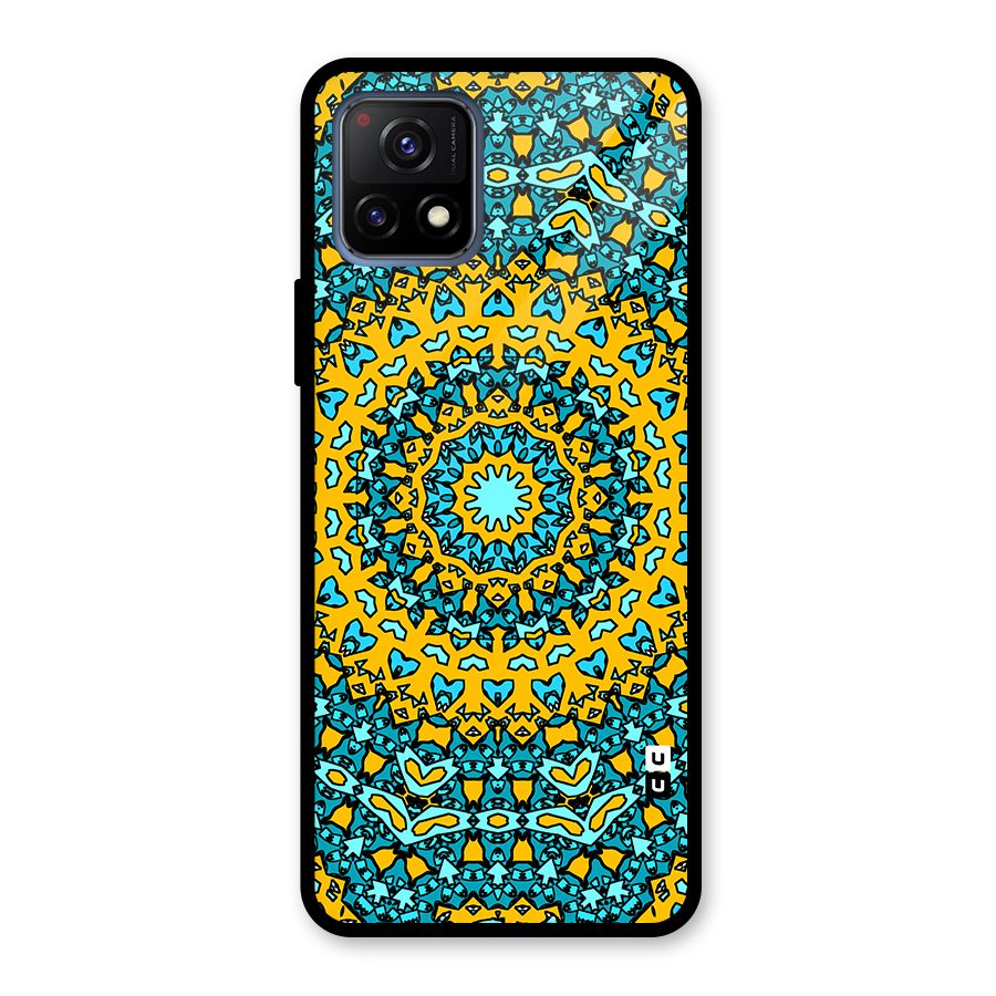 Digital Mandala Art Glass Back Case for Vivo Y72 5G