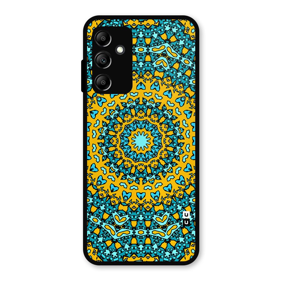 Digital Mandala Art Metal Back Case for Galaxy A14 5G