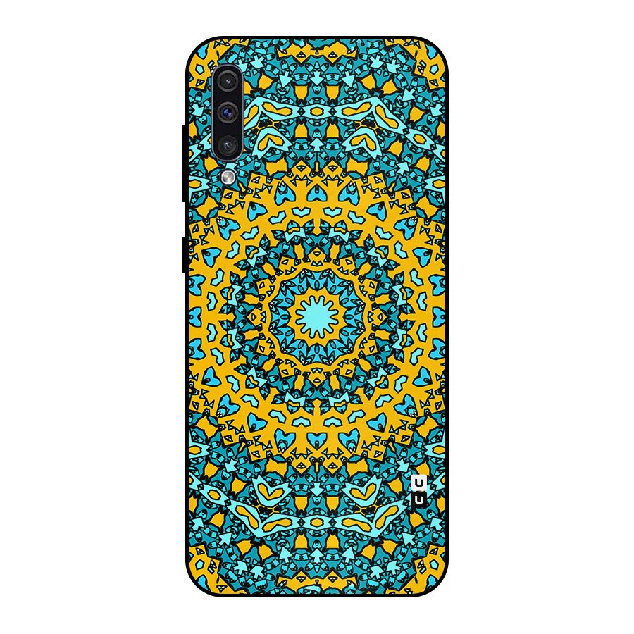 Digital Mandala Art Metal Back Case for Galaxy A30s