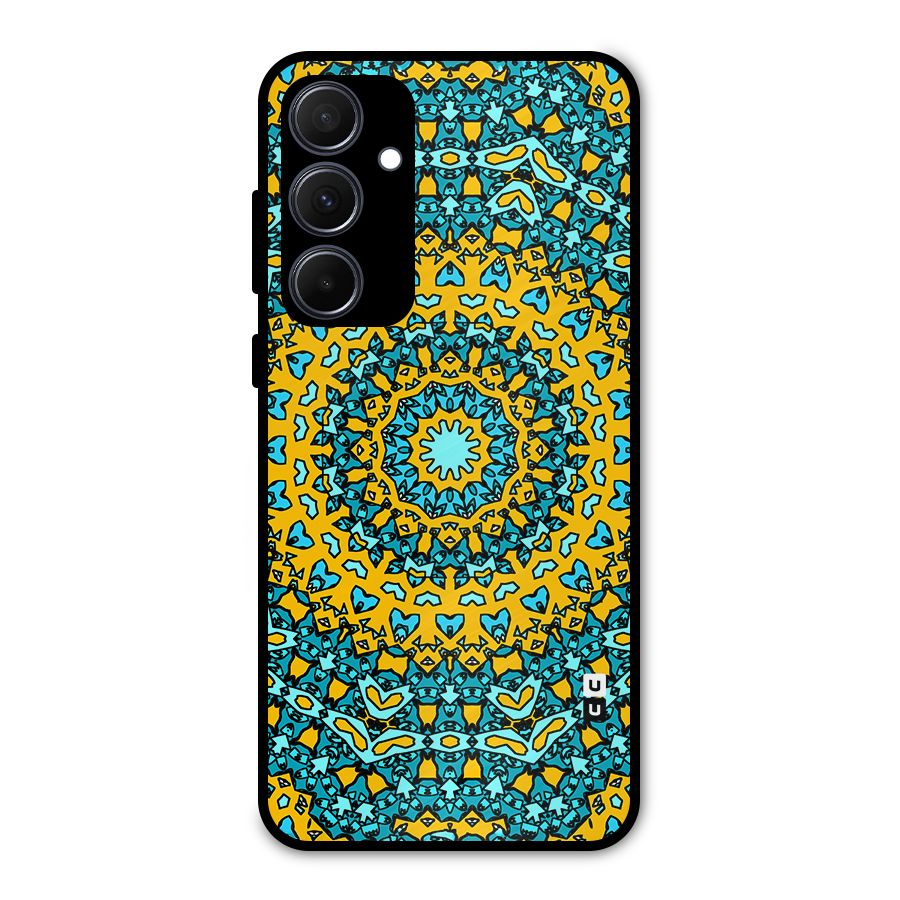 Digital Mandala Art Metal Back Case for Galaxy A35