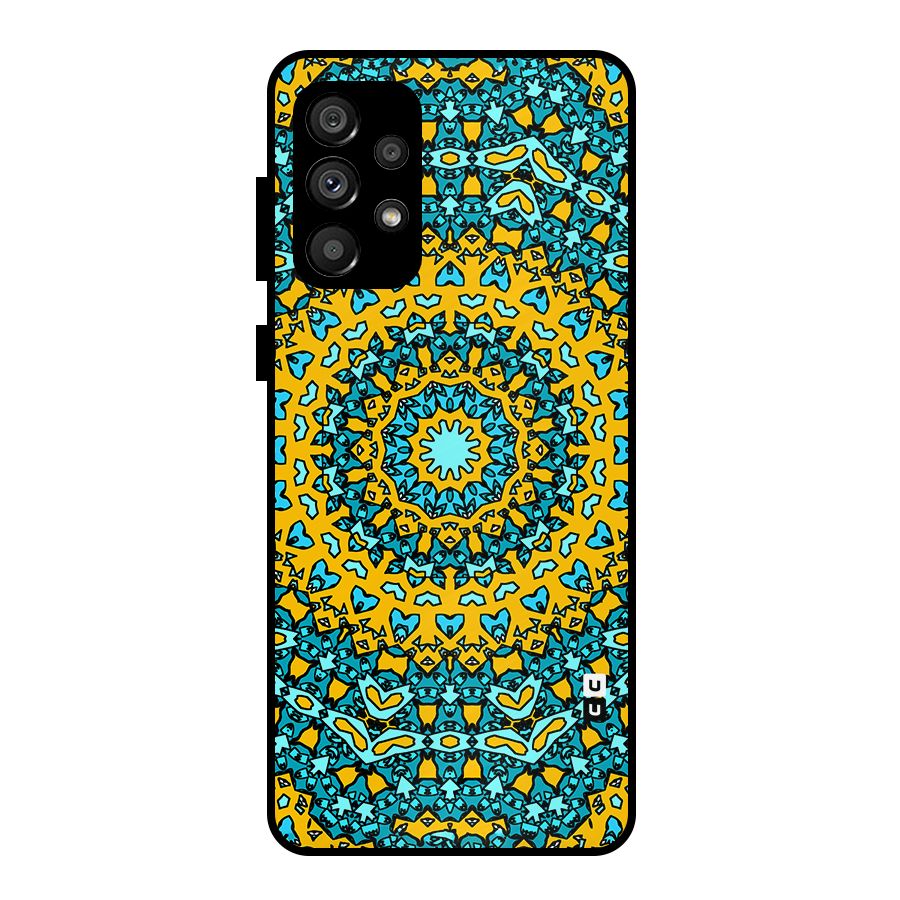 Digital Mandala Art Metal Back Case for Galaxy A73 5G