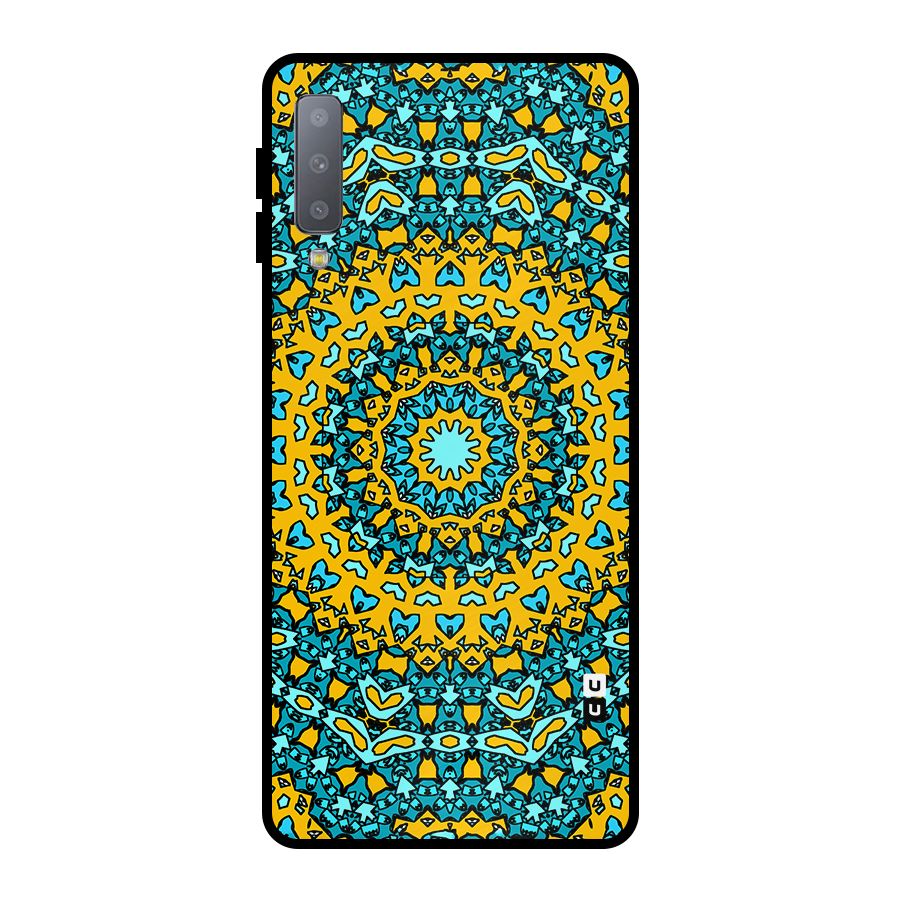 Digital Mandala Art Metal Back Case for Galaxy A7 (2018)