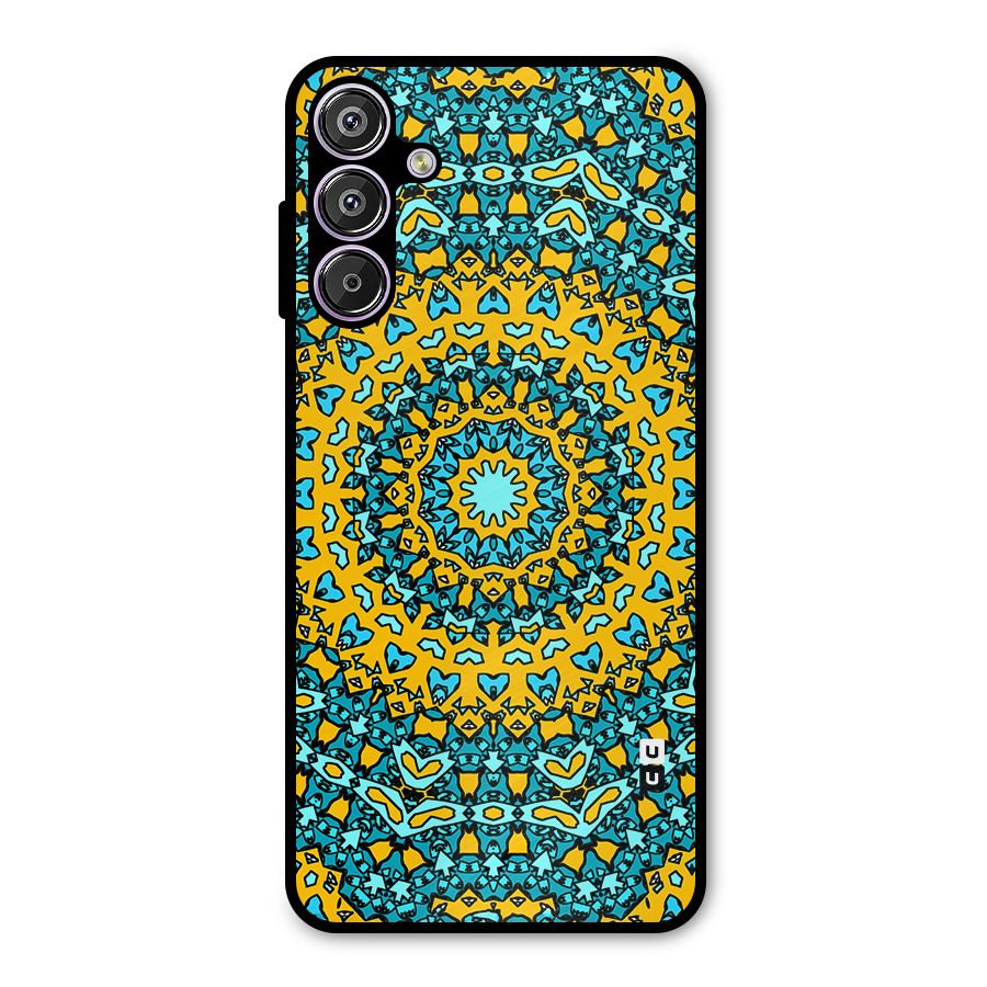 Digital Mandala Art Metal Back Case for Galaxy M15
