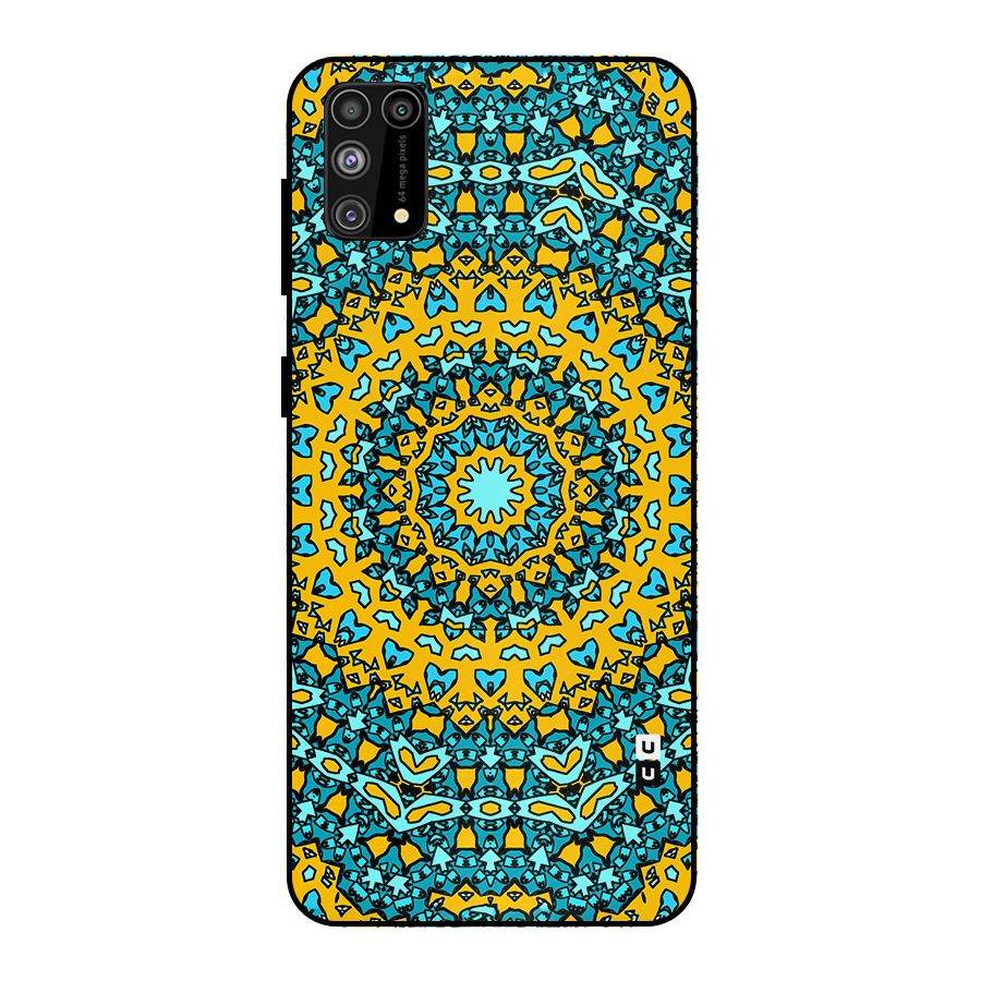 Digital Mandala Art Metal Back Case for Galaxy M31