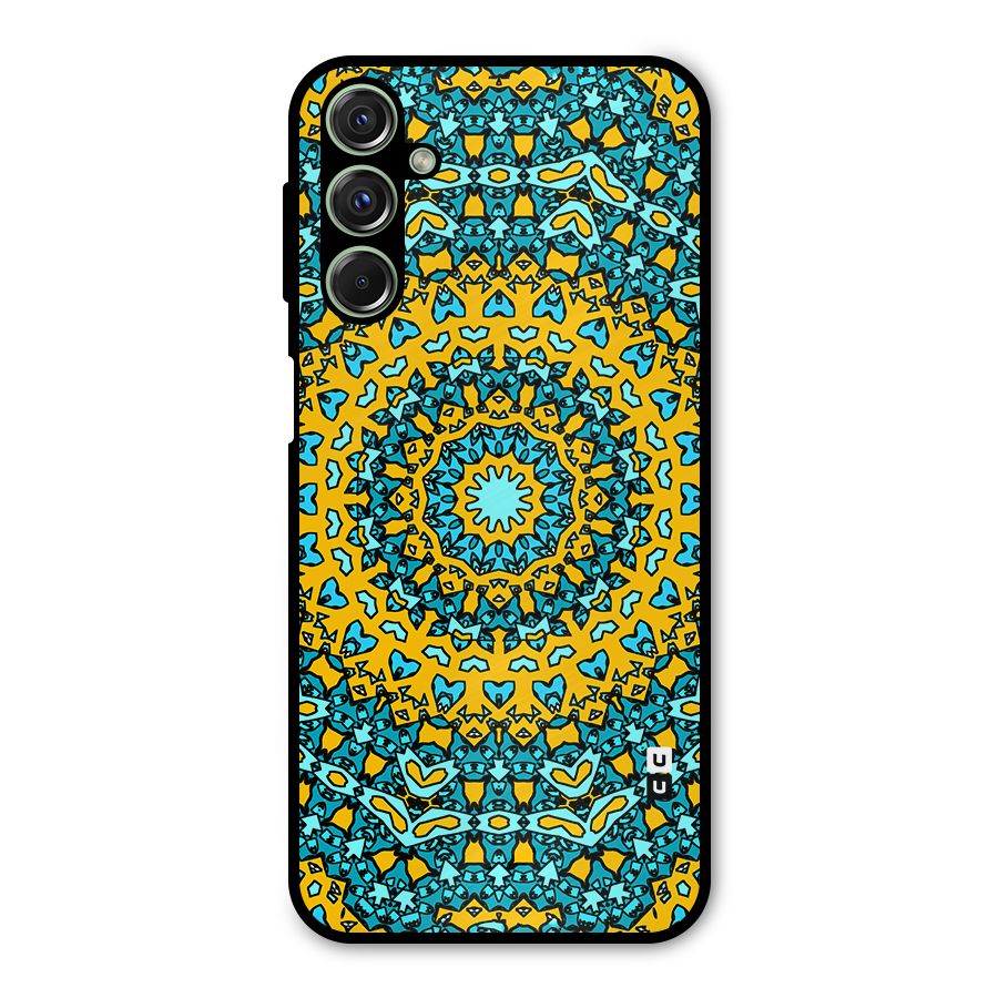Digital Mandala Art Metal Back Case for Galaxy M34