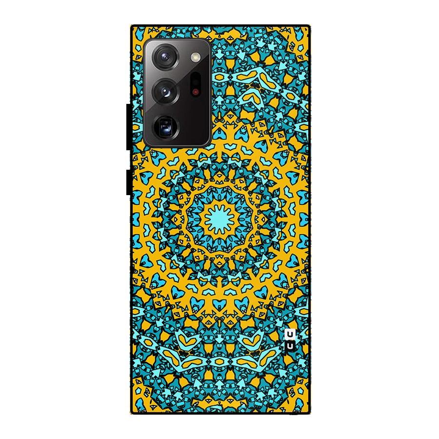 Digital Mandala Art Metal Back Case for Galaxy Note 20 Ultra