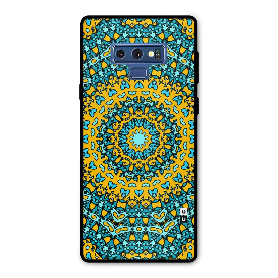 Digital Mandala Art Metal Back Case for Galaxy Note 9