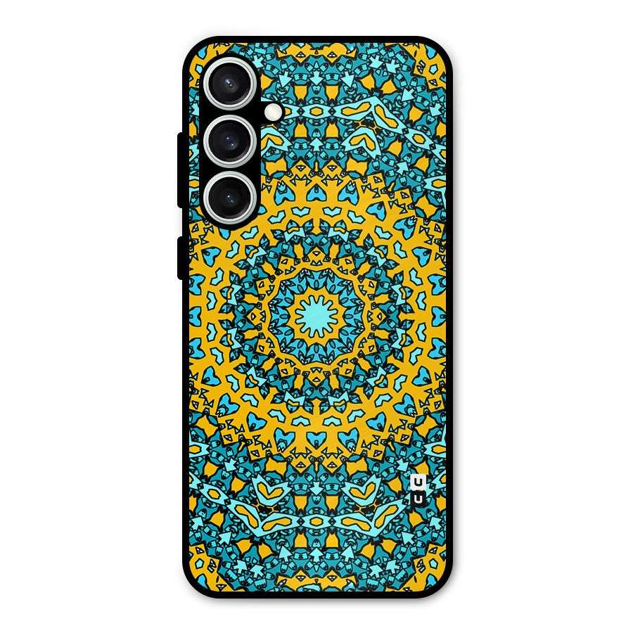 Digital Mandala Art Metal Back Case for Galaxy S23 FE