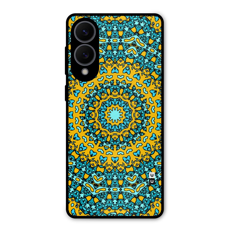Digital Mandala Art Metal Back Case for Galaxy S25 Edge