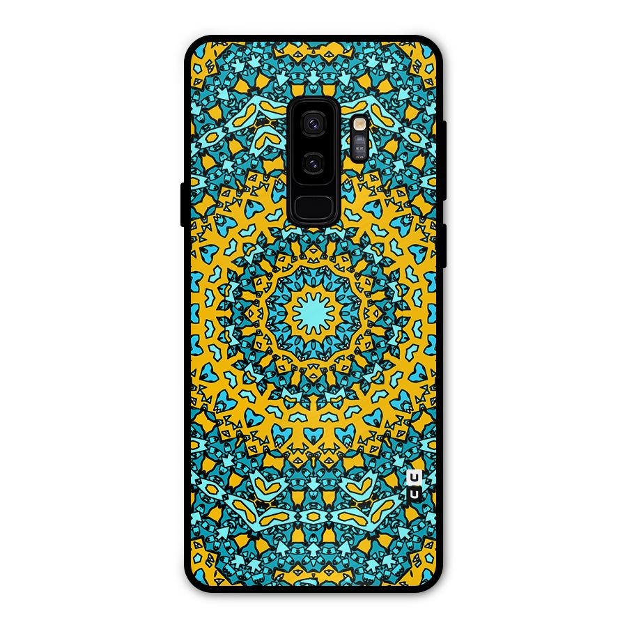 Digital Mandala Art Metal Back Case for Galaxy S9 Plus
